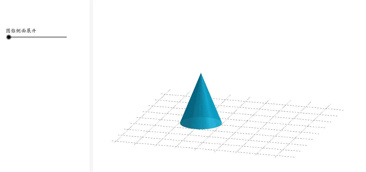 Dynamic Demonstration of Cone Lateral Surface Unfolding