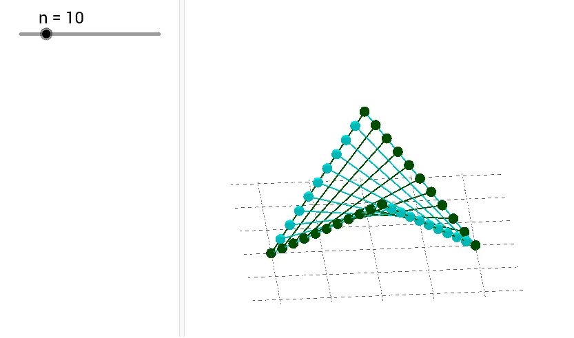 3D Construction of a Hyperbolic Paraboloid