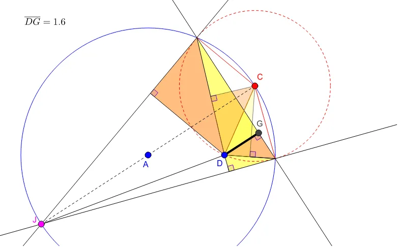 Constant Distance from an Interior Point to the Radical Axis