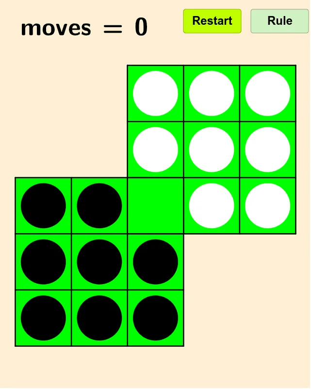 Checkers Puzzle: Geometric and Logical Challenge on a Board