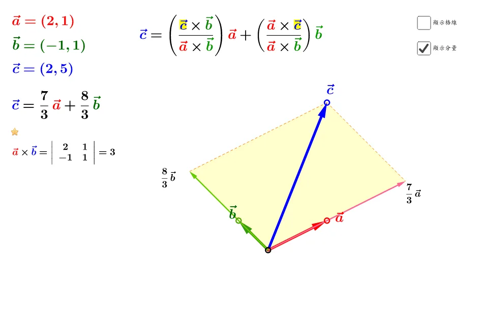 Non-Orthogonal Vector Decomposition