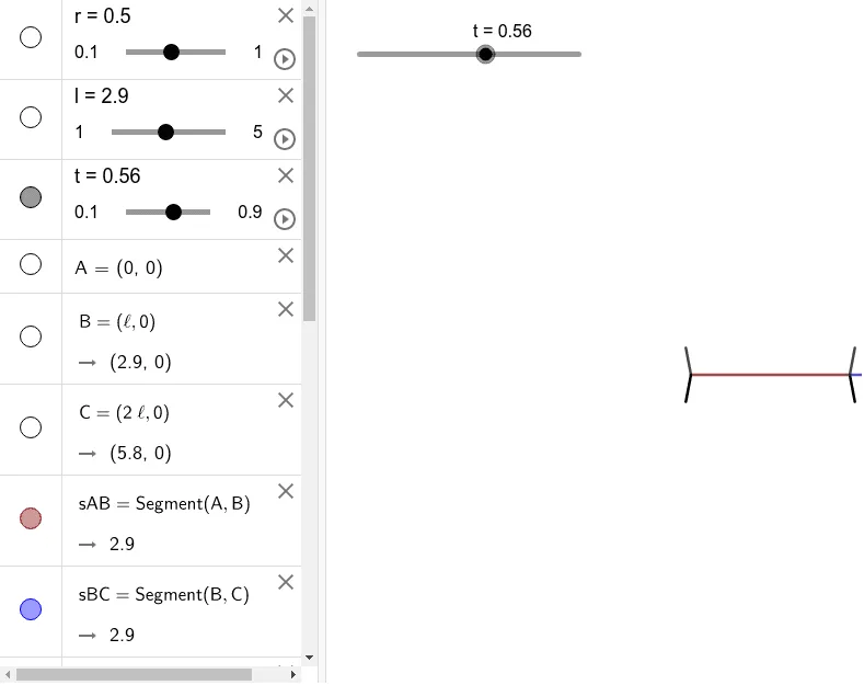 Constructing Equal Length Segments via Reflection
