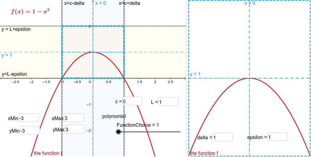 Interactive Delta-Epsilon Limit Demonstration