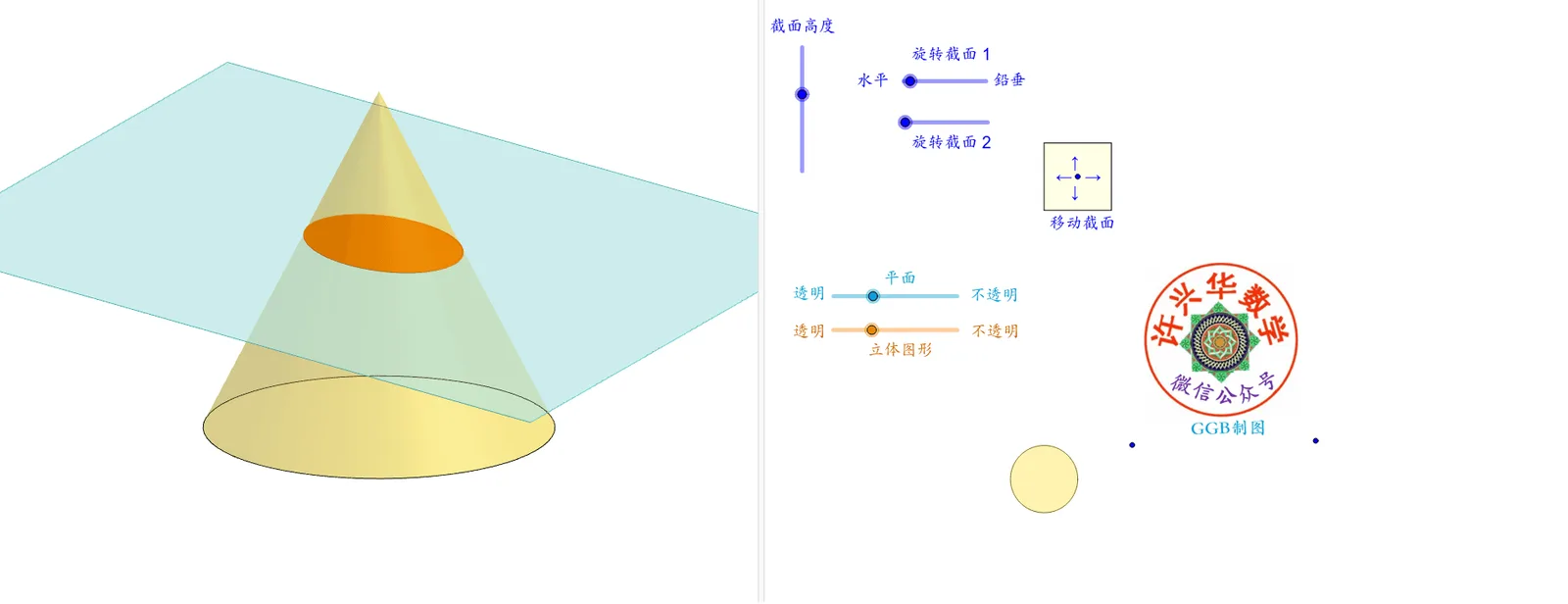 Conic Sections Animation: Circle, Ellipse, Parabola, and Hyperbola