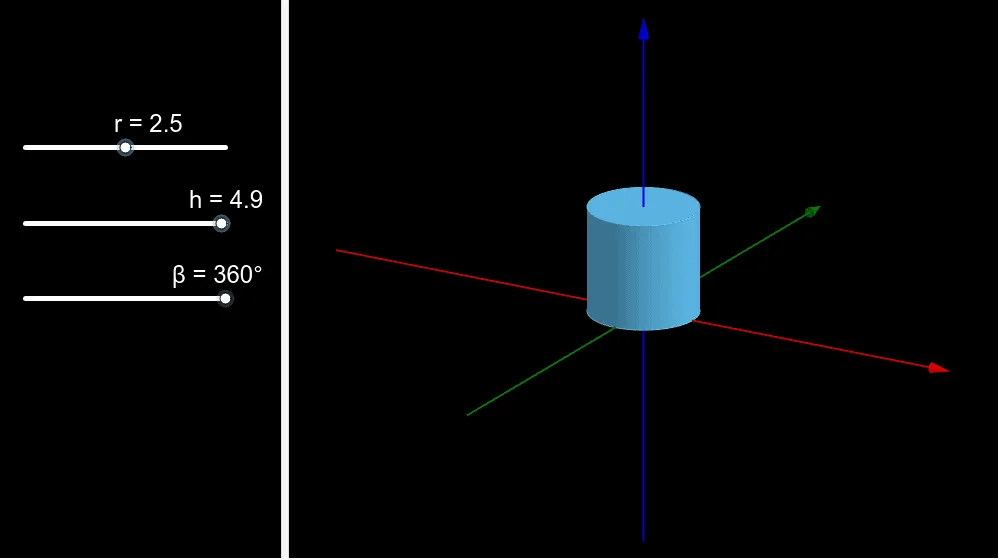 Unfolding of a Right Circular Cylinder - Method 1