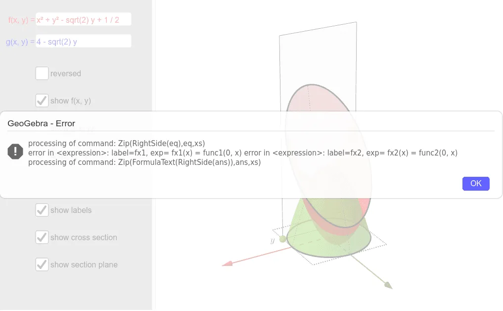 Interactive Double Integral Visualization