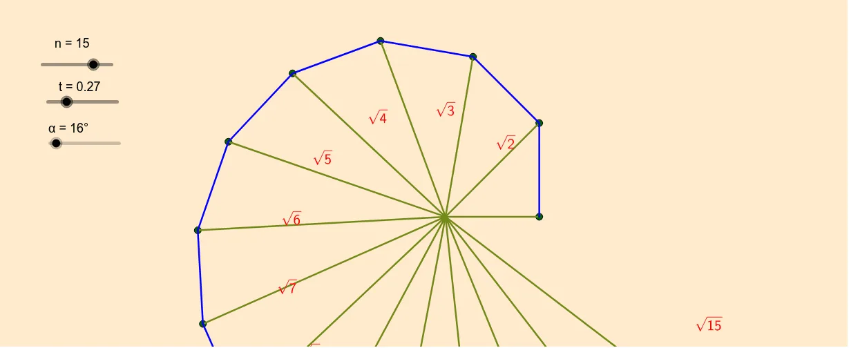 Geometric Construction of the Spiral of Theodorus