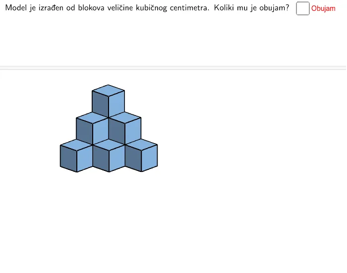 Cube Volume Measurement and Translation Transformation Demo