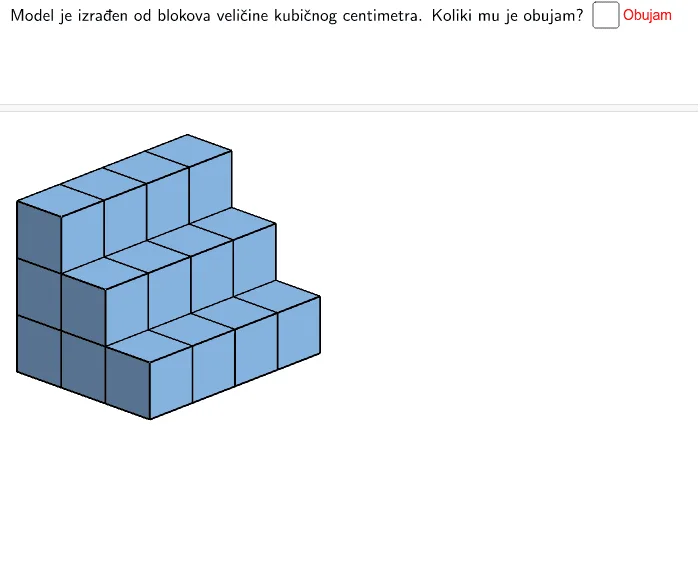 Cube Volume Measurement and Translation Transformation Demo