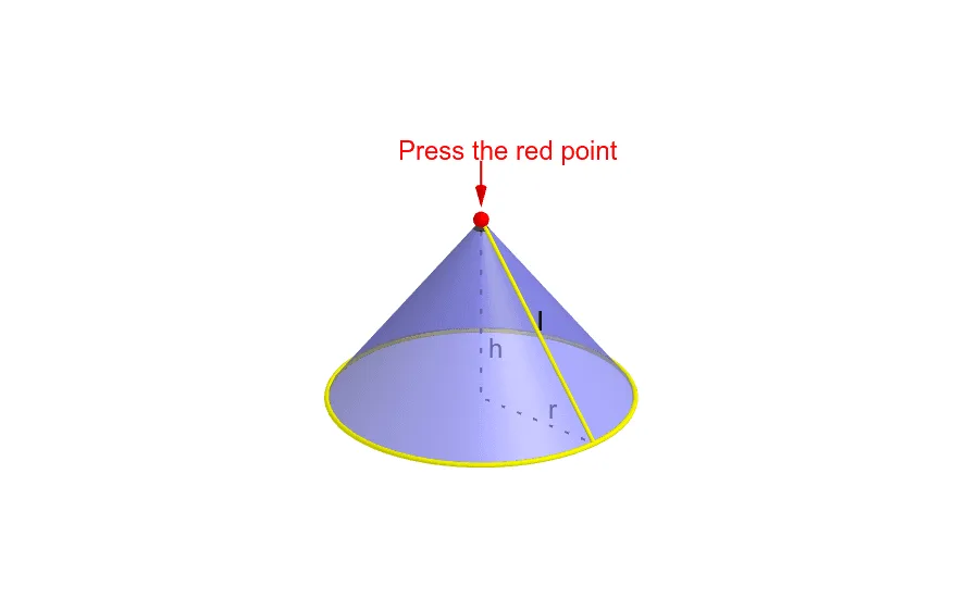 Curved Surface Area of Cones (Parametric Curved Surface)