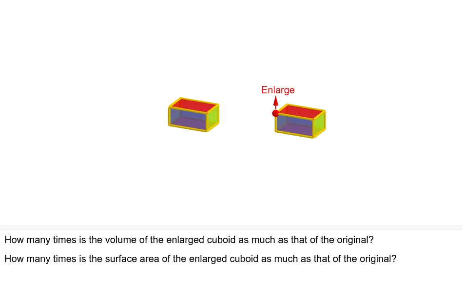 Volumes and Surface Areas of Similar Cuboids