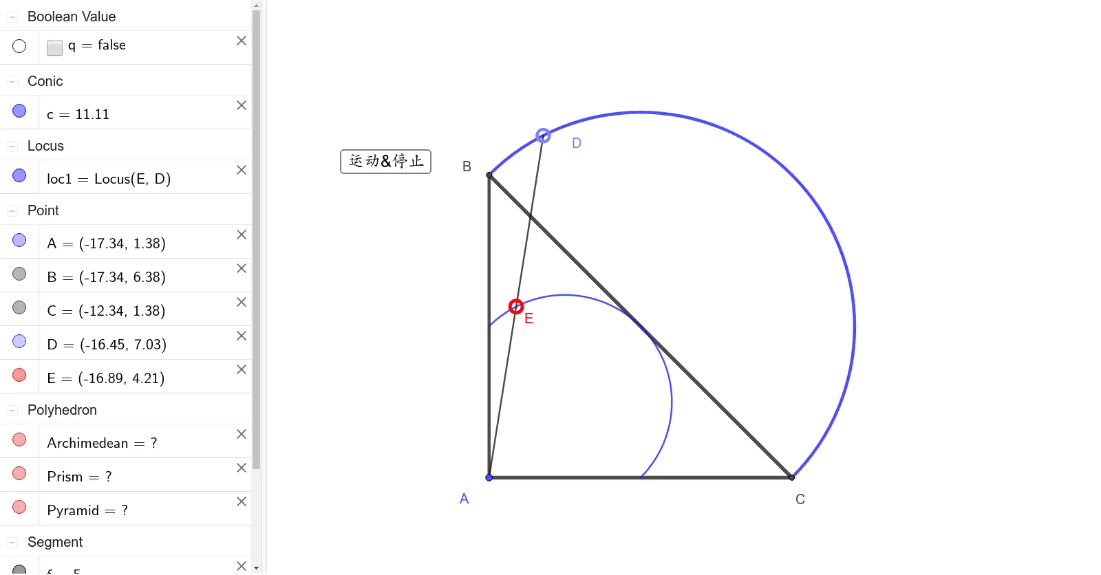 Locus of a Driven Point: Melon-Bean Principle Demonstration