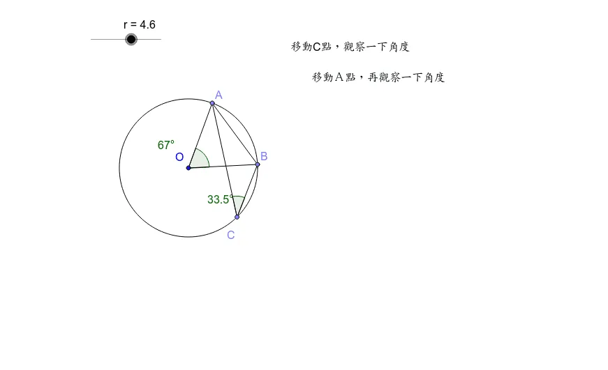 圆周角定理与性质演示