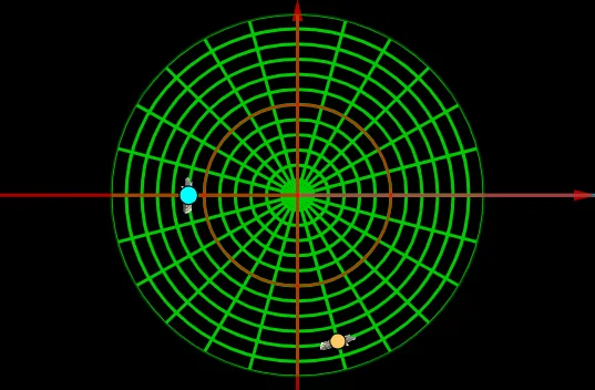 Polar Coordinate Battleship Game: Surrounded by Enemies