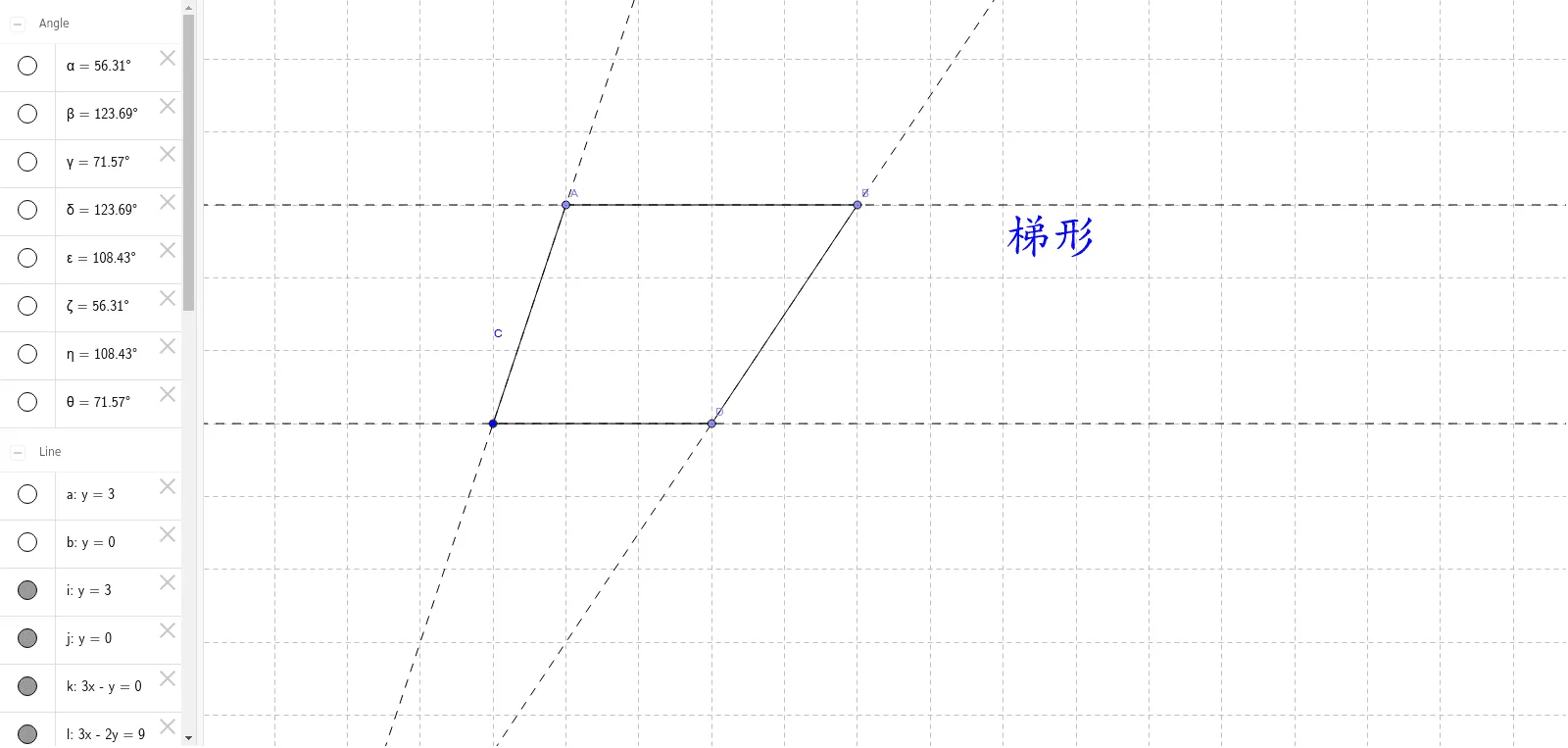 Exploring Geometric Properties of a Trapezoid