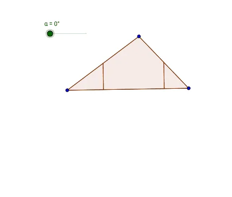 Derivation of Triangle Area Formula: Dissection and Rearrangement