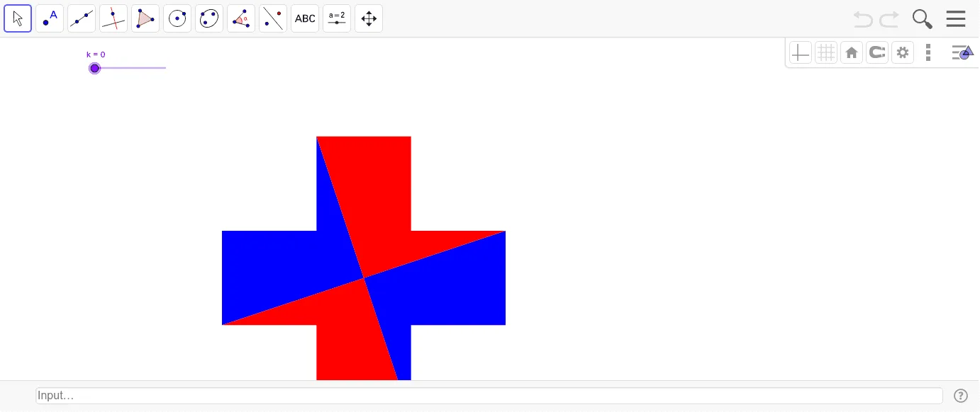 Geometric Dissection of a Cross into Two Squares