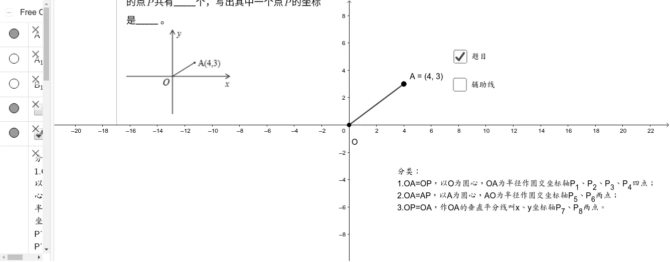 平面直角坐标系下的相似三角形与外接圆几何探究