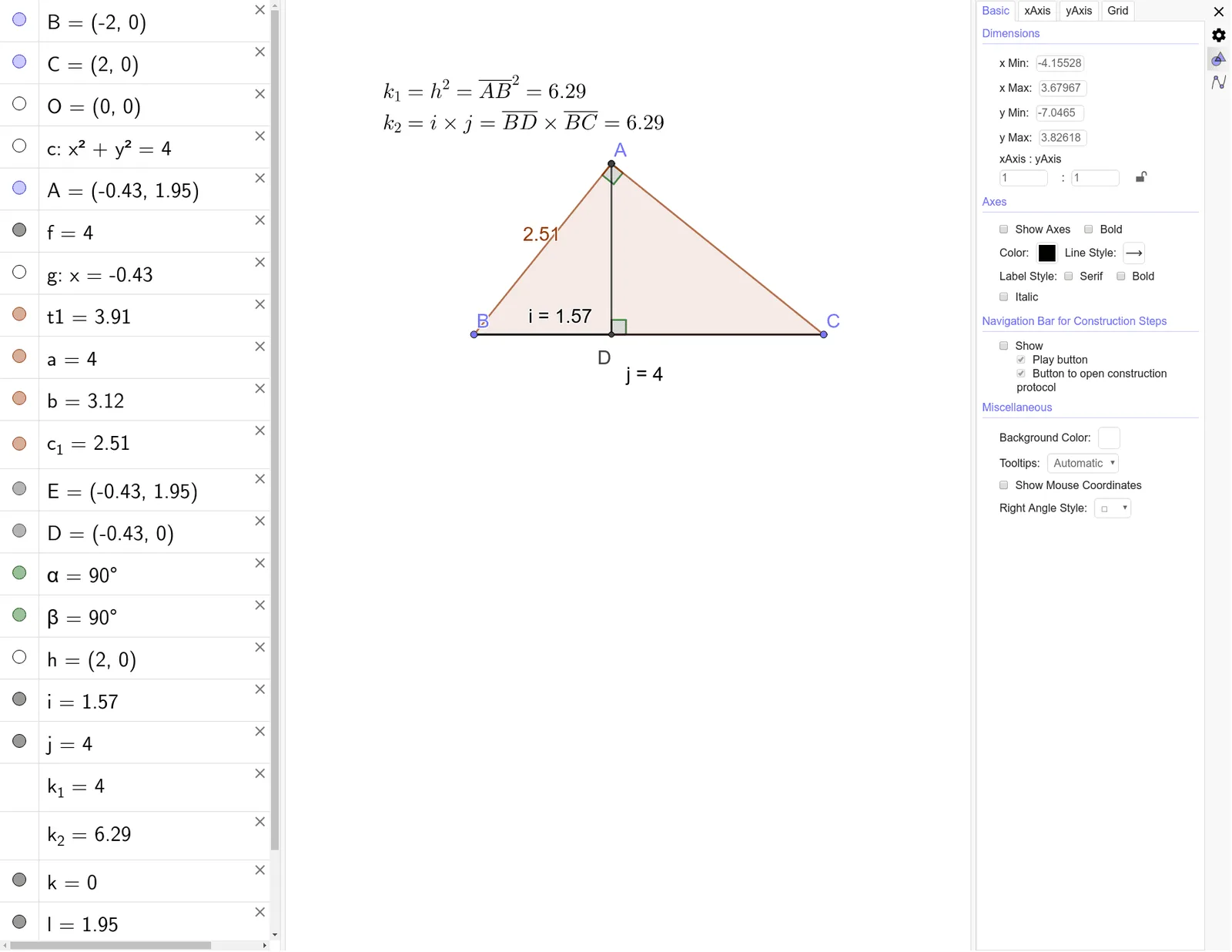 Animation of Mother-Child Triangle Similarity
