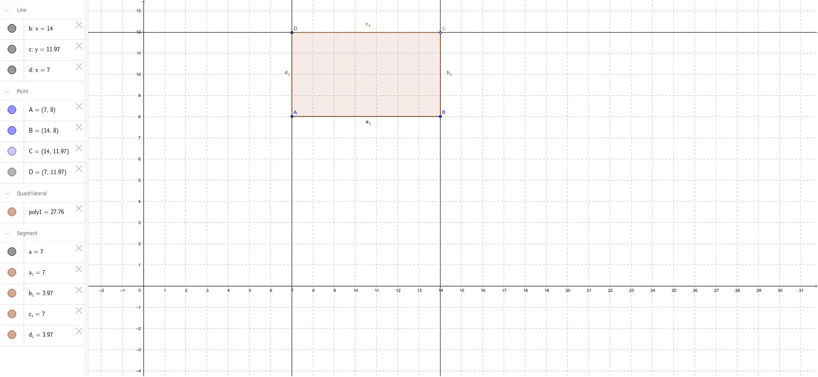 Geometric Construction of a Rectangle