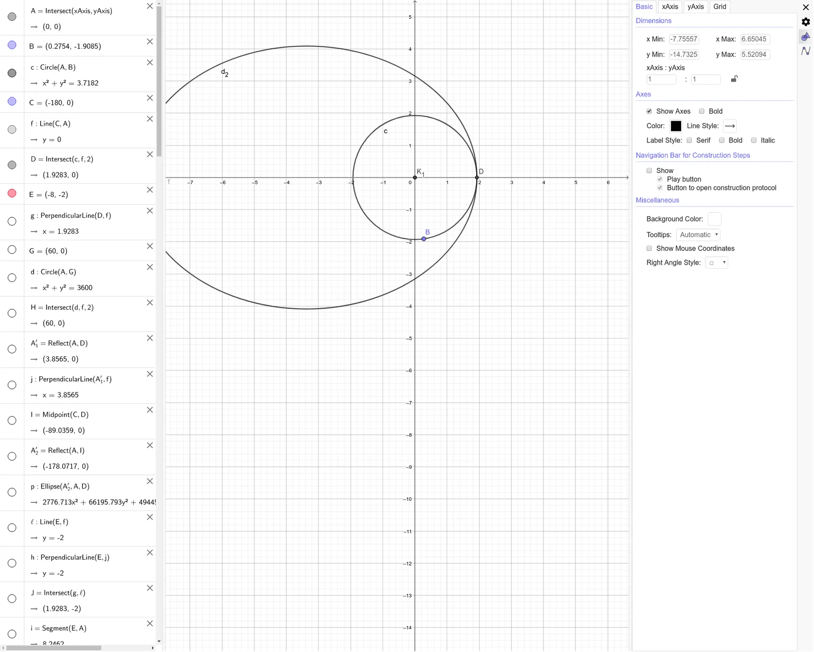 Satellite Orbit Simulation and Conic Section Construction
