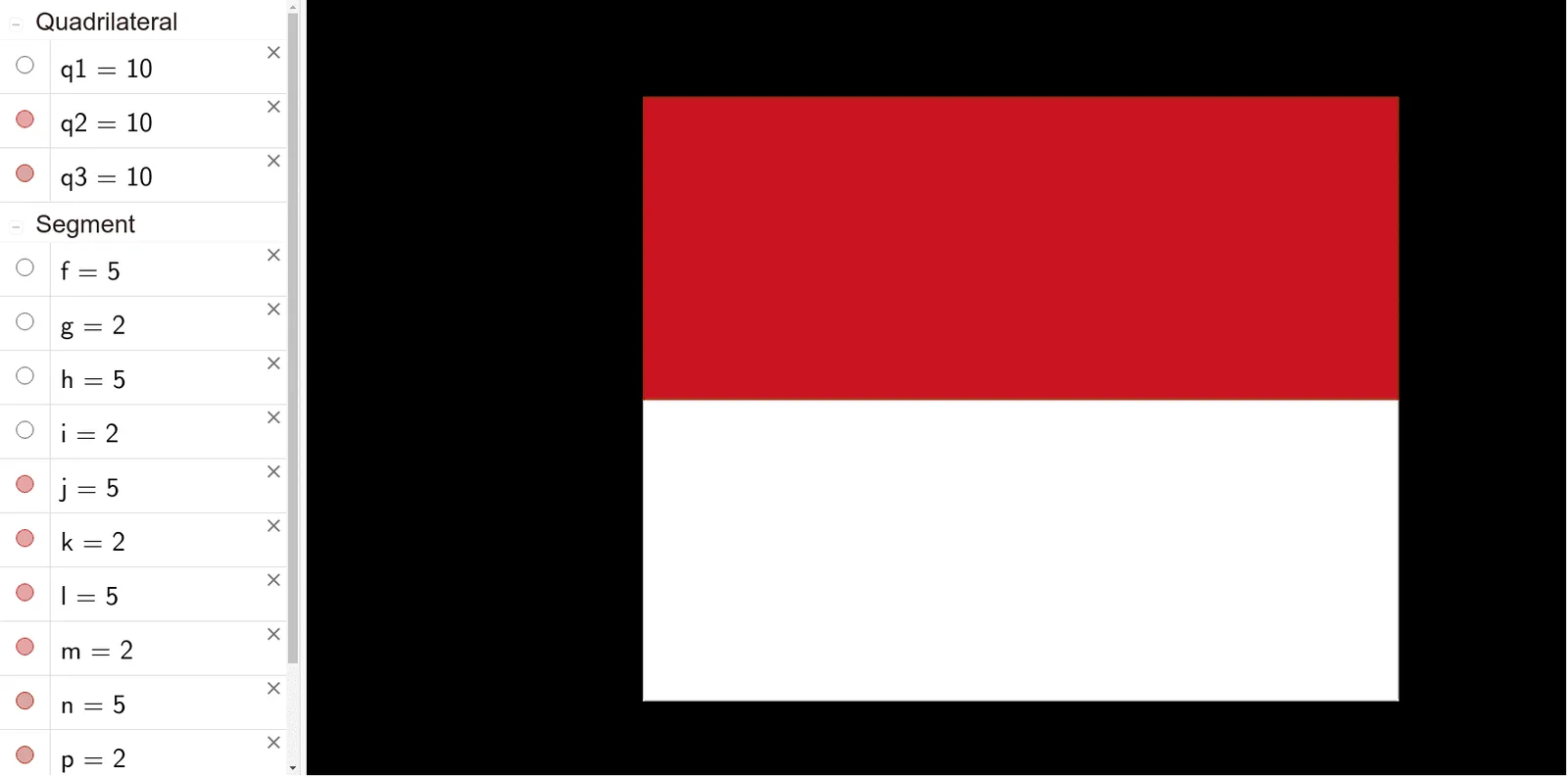 Geometric Construction of the Flag of Monaco
