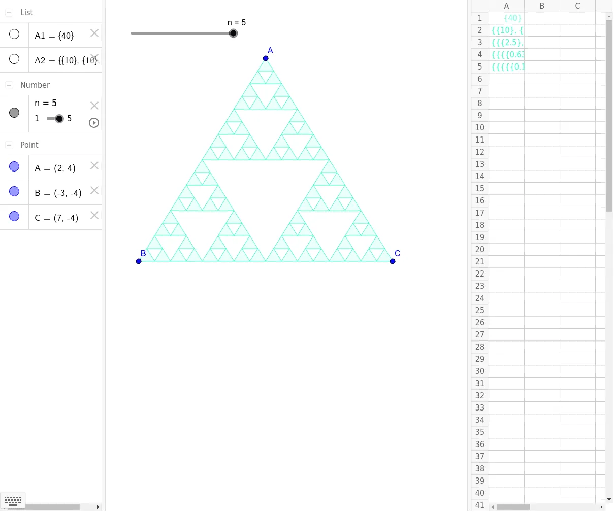 Geometric Construction of Triangles and Circles