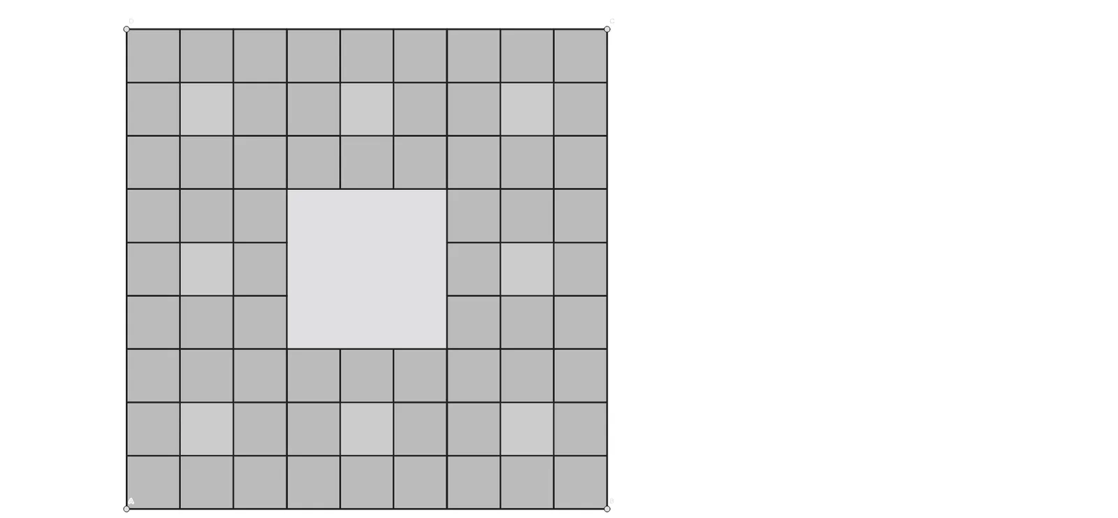 Geometric Construction of a Square Using Rotation and Join