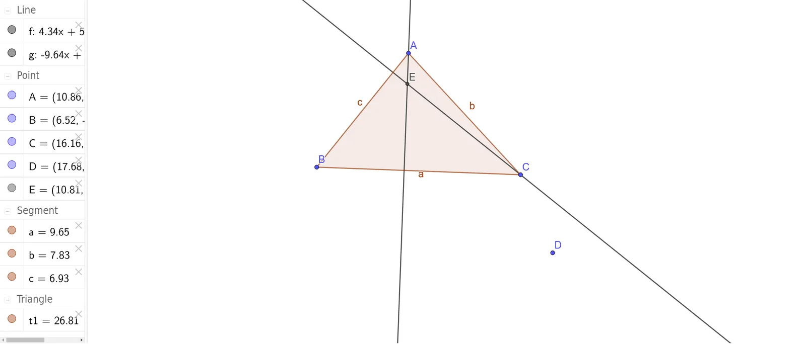 Construction of the Orthocenter of a Triangle