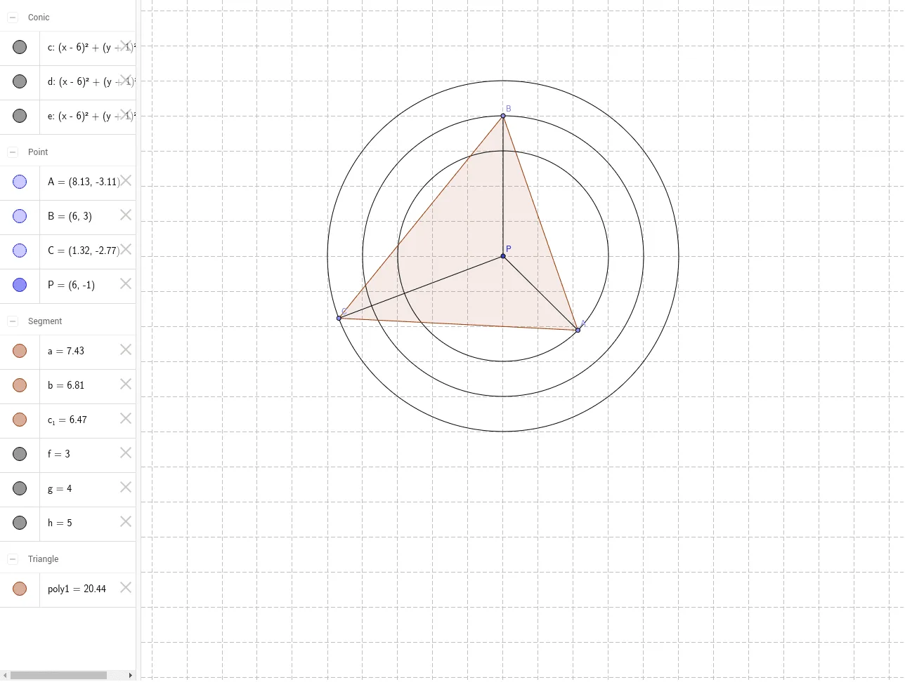 Find the Area of Triangle ABC Given PA=3, PB=4, PC=5