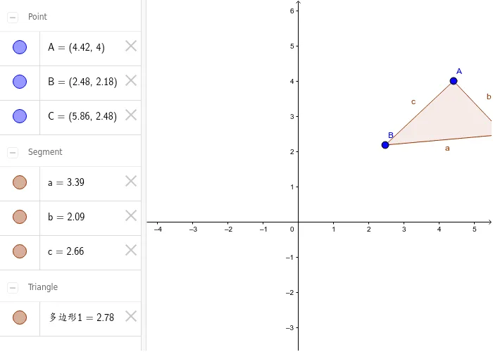 Basic Construction and Geometric Properties of a Triangle