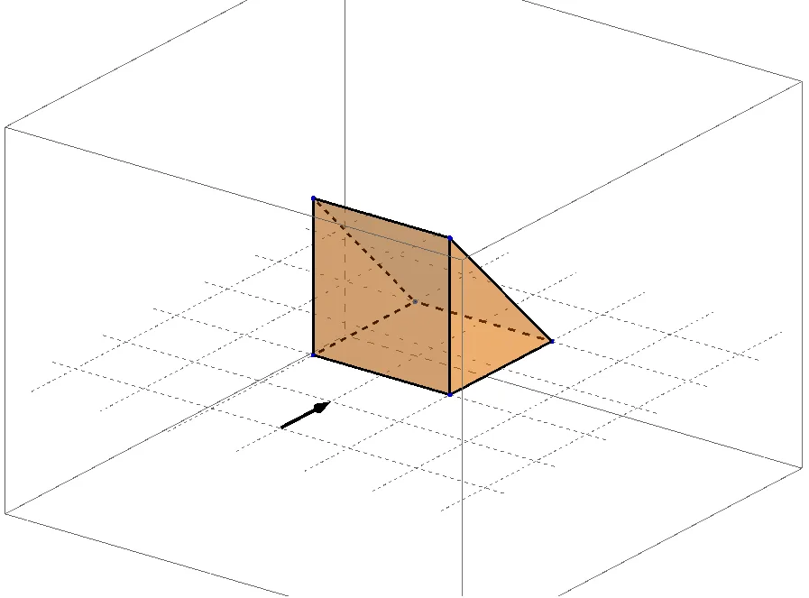 Triangular Prism Construction via Vector Translation in 3D Coordinates