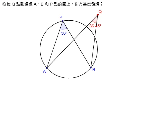 Angles in the Same Segment Theorem Demonstration