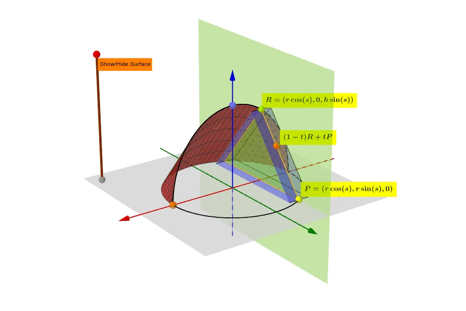 Triangular Cross-Section with Circular Base
