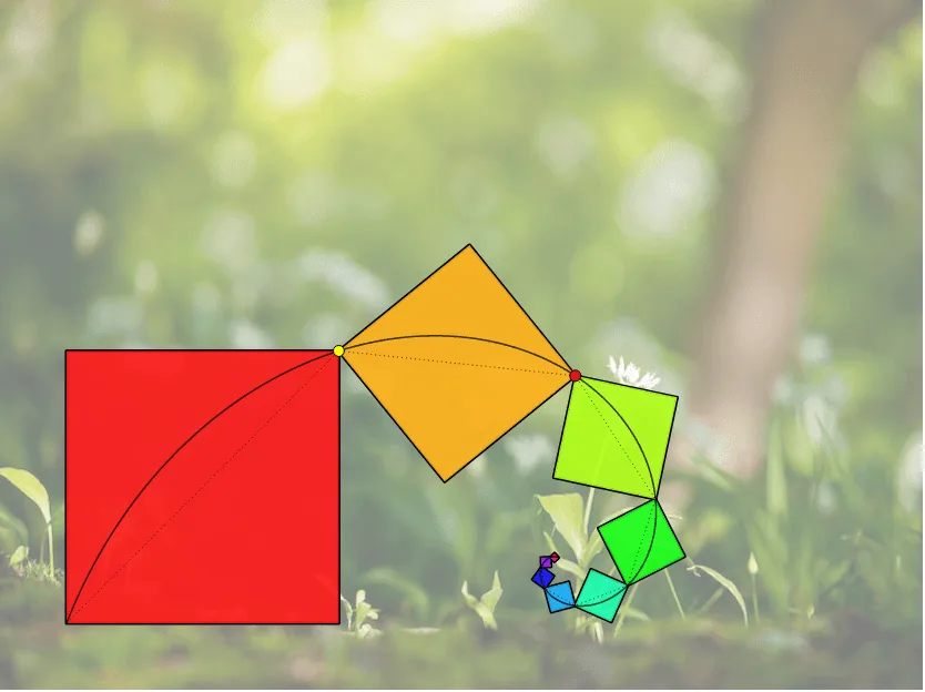 Golden Rectangle and Complex Series