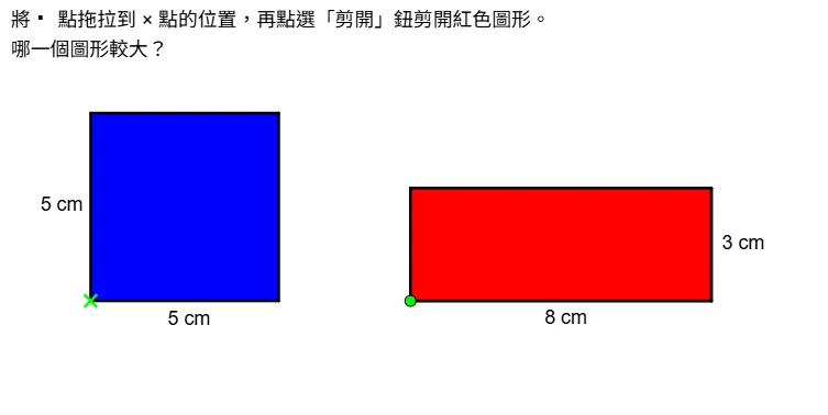 Comparing Figure Sizes by Cutting and Pasting (Problem 3)