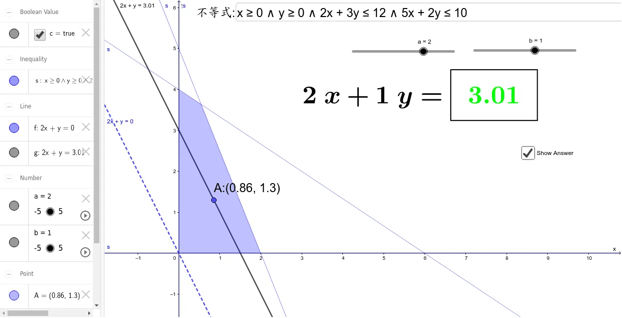 Interactive Inequality Demonstration
