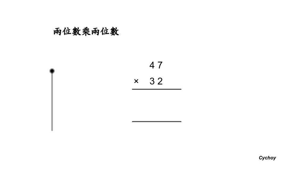 两位数乘两位数竖式计算演示