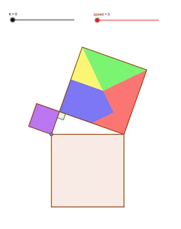 Pythagorean Theorem “Wordless Proof” Special Case: 1:3 Ratio