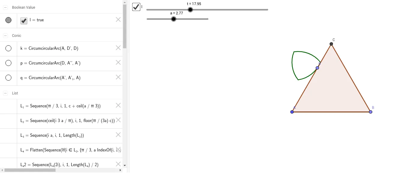 Rolling of a Reuleaux Rotor on an Equilateral Triangle with Variable Side Length