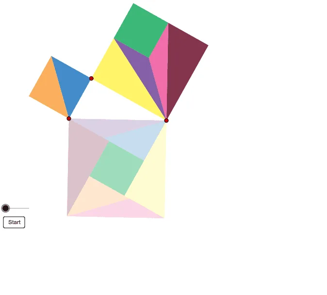 Seven-Piece Assembly: Geometric Construction and Similarity Transformation