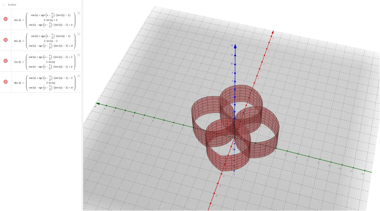 GeoGebra Recreation of the Ambiguous Cylinder Illusion