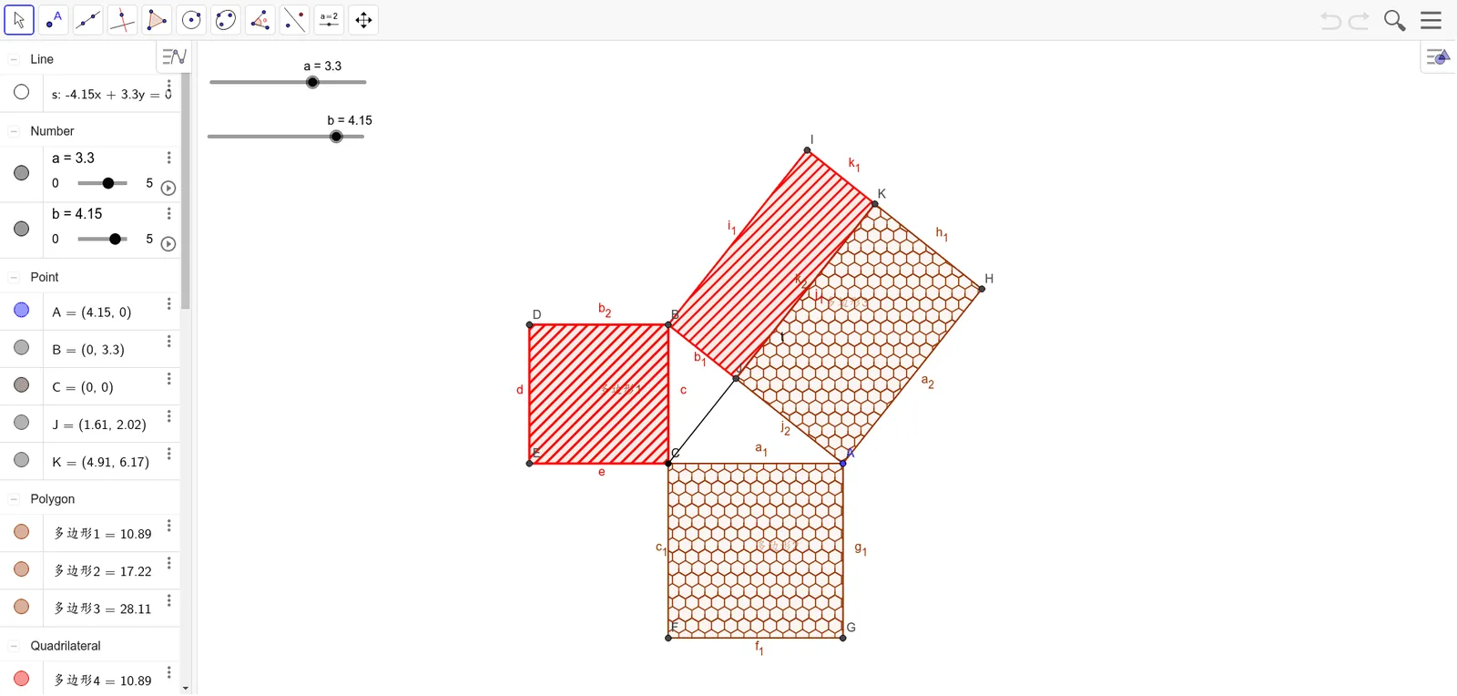 Verifying the Pythagorean Theorem