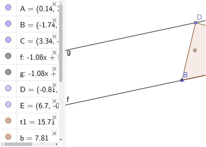 Geometric Construction and Properties of Parallel Lines