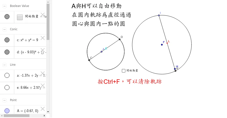Locus of Midpoints of All Chords Through a Point Inside a Circle