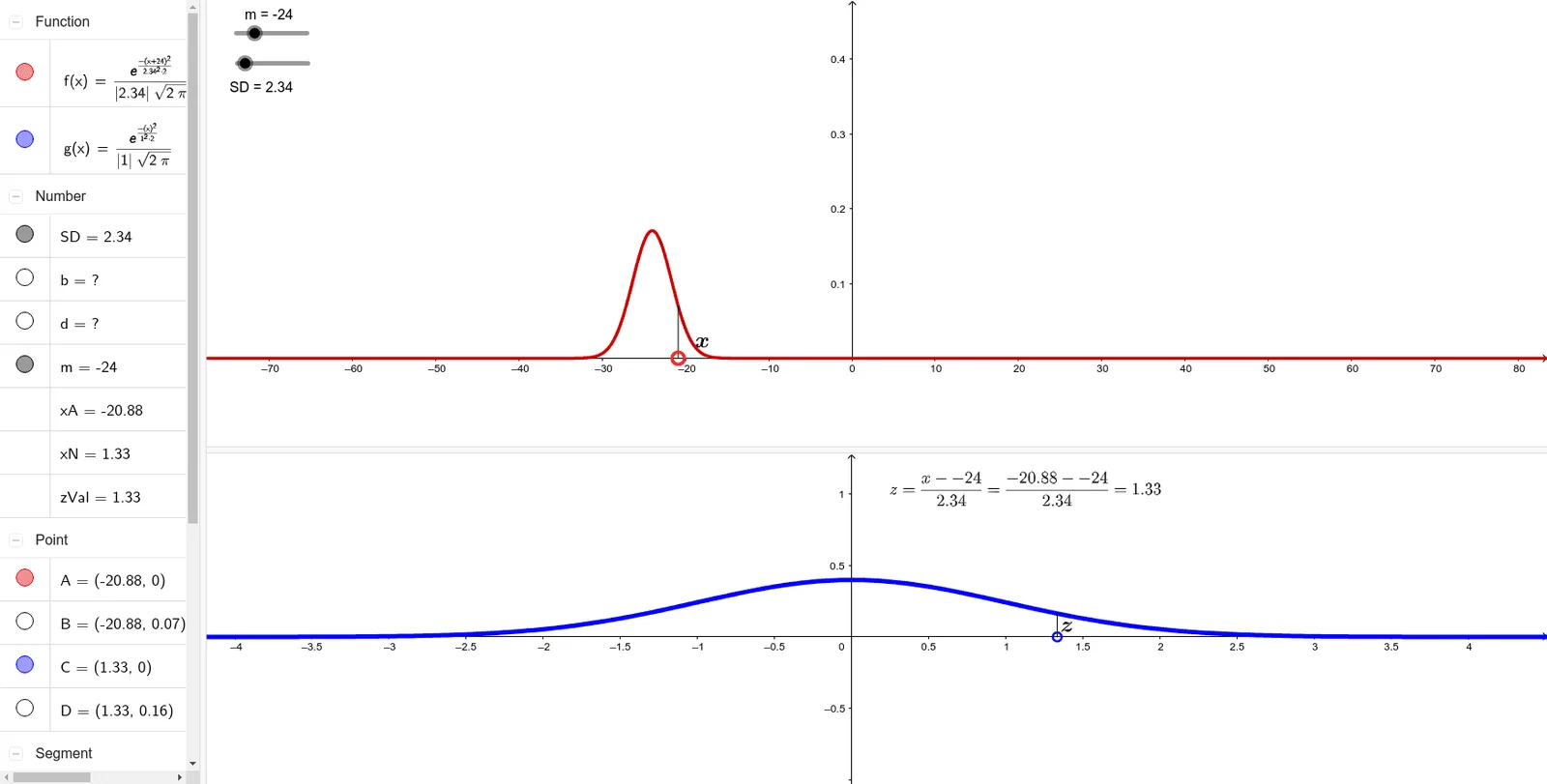 Normal Distribution to Standard Normal Distribution