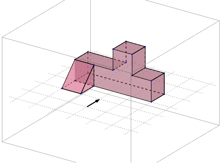 3D Geometric Construction of an Octagonal Prism