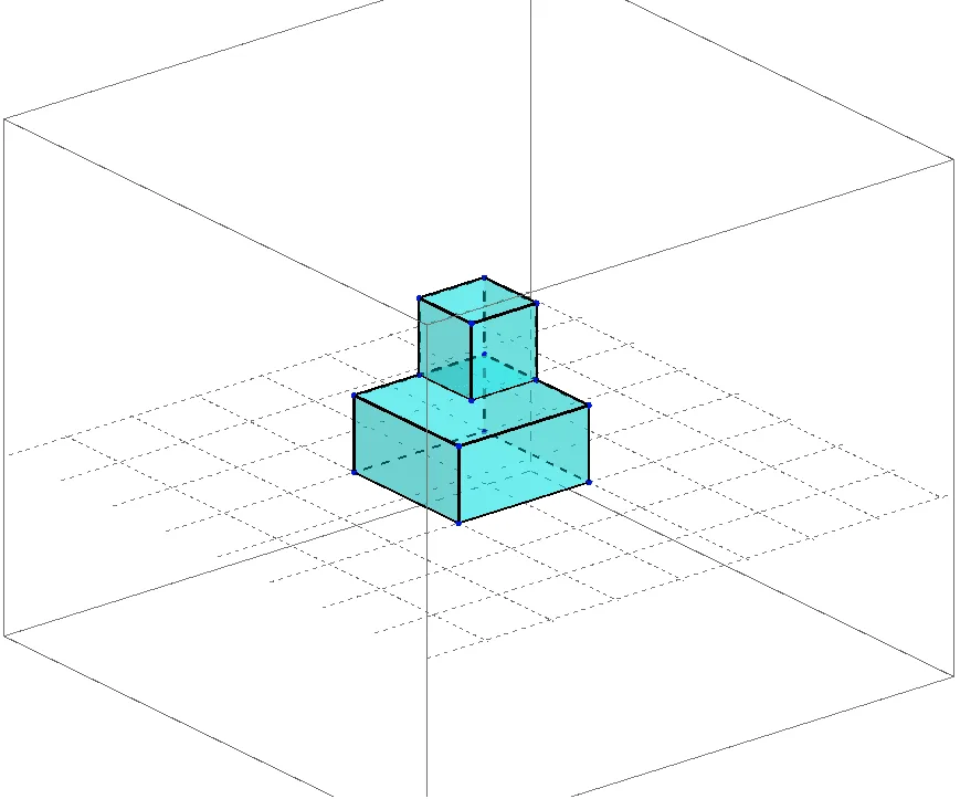 Orthographic Three-View Projection of a Prism
