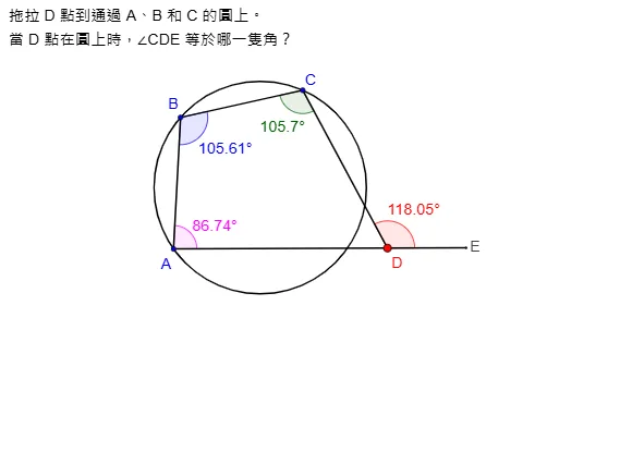 Exterior Angle of a Cyclic Quadrilateral Demonstration