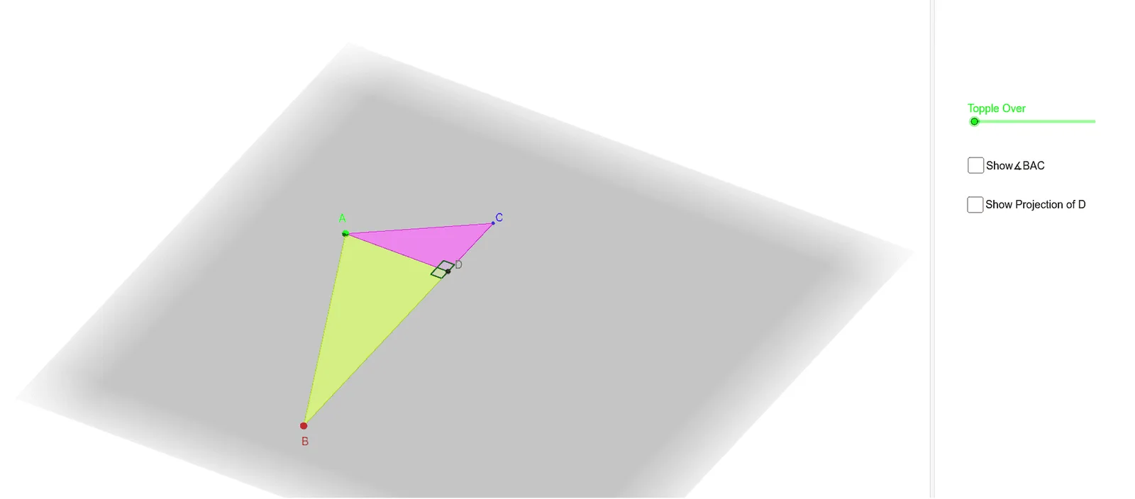 Pyramid with a Vertical Pole in Solid Geometry